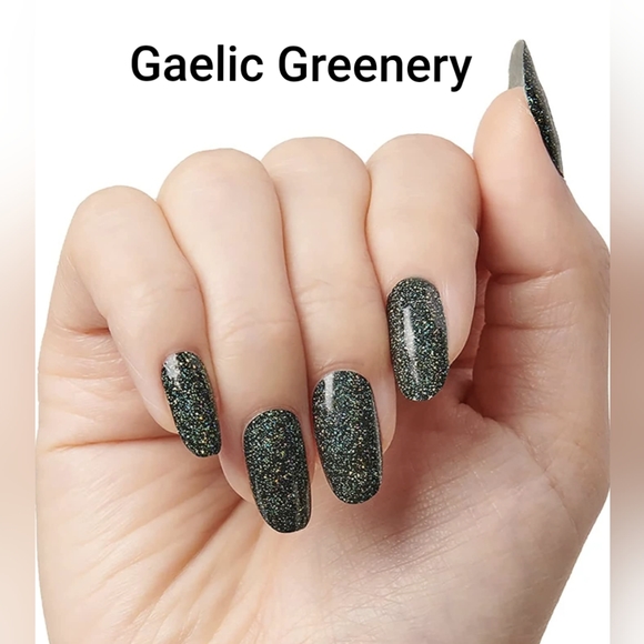 Last chance! Color Street Gaelic Greenery LIMITED EDITION Dark Green Glitter - Picture 6 of 12